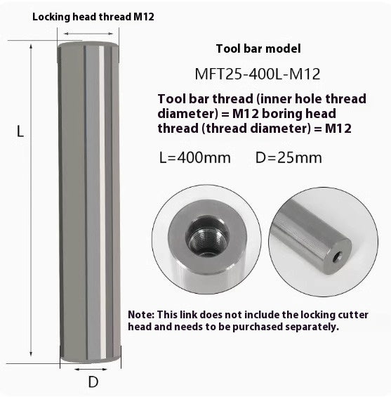 6034 MFT tungsten steel anti-vibration cutter shank lock tooth cutter shank high precision end milling cutter shank monolithic alloy interchangeable carbide head Shandong Denso Pricision Tools Co.,Ltd.